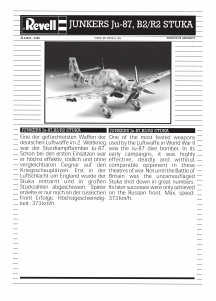 Brugsanvisning Revell set 04620 Airplanes Junkers Ju87 B2/R2 Stuka