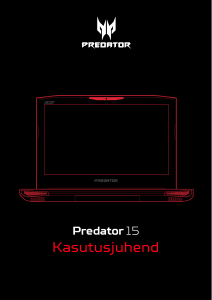 Kasutusjuhend Acer Predator G9-591R Sülearvuti