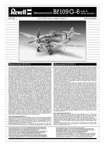 Manual de uso Revell set 04665 Airplanes Messerschmitt Bf109 G-6