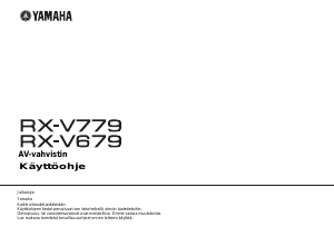 Käyttöohje Yamaha RX-V779 Vastaanotin