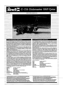 Bedienungsanleitung Revell set 04674 Airplanes C-17A Globemaster RAF/Qatar