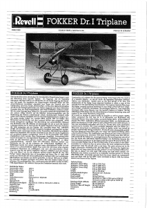 Manual de uso Revell set 04682 Airplanes Fokker Dr.I Triplane