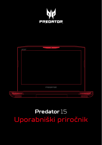 Priročnik Acer Predator G9-592 Prenosni računalnik
