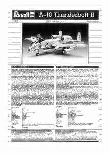 Brugsanvisning Revell set 04687 Airplanes A-10 Thunderbolt II