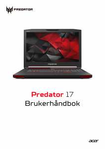 Bruksanvisning Acer Predator G9-791 Laptop