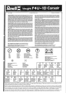 Handleiding Revell set 04781 Airplanes Vought F4U-1A Corsair