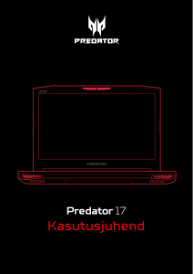 Kasutusjuhend Acer Predator G9-793 Sülearvuti