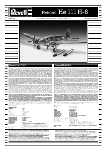 Manuale Revell set 04836 Airplanes Heinkel He 111 H-6