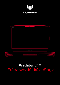 Használati útmutató Acer Predator GX-791 Laptop