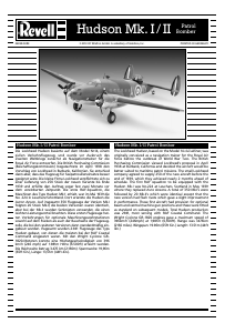 Brugsanvisning Revell set 04838 Airplanes Hudson Mk. I/II Patrol Bomber
