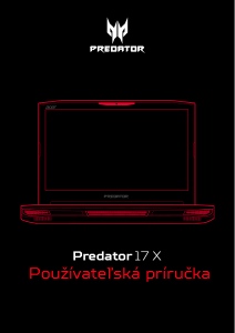 Návod Acer Predator GX-791 Laptop