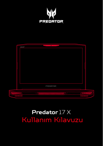 Kullanım kılavuzu Acer Predator GX-791 Dizüstü bilgisayar