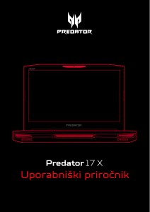 Priročnik Acer Predator GX-792 Prenosni računalnik