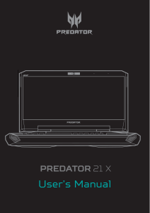 Handleiding Acer Predator GX21-71 Laptop