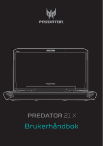 Bruksanvisning Acer Predator GX21-71 Laptop