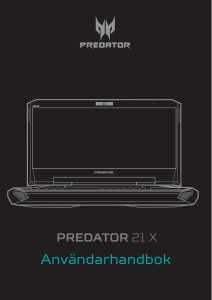 Bruksanvisning Acer Predator GX21-71 Bärbar dator