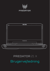 Brugsanvisning Acer Predator GX21-71 Bærbar computer