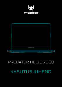 Kasutusjuhend Acer Predator PH315-53 Sülearvuti