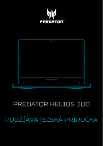 Návod Acer Predator PH315-53 Laptop
