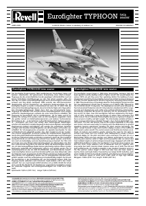 Manual de uso Revell set 04855 Airplanes Eurofighter Typhoon Twin Seater