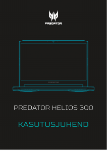 Kasutusjuhend Acer Predator PH317-54 Sülearvuti