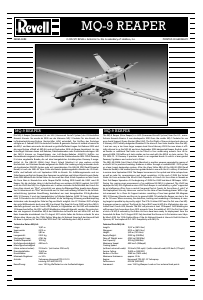 Brugsanvisning Revell set 04865 Airplanes MQ-9 Reaper