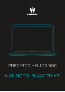 Vadovas Acer Predator PH317-54 Nešiojamasis kompiuteris