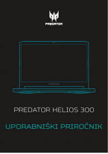 Priročnik Acer Predator PH317-54 Prenosni računalnik
