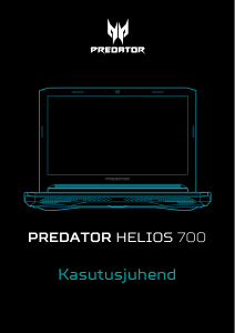 Kasutusjuhend Acer Predator PH717-71 Sülearvuti