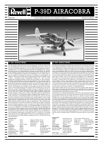 Manual Revell set 04868 Airplanes P-39D Airacobra