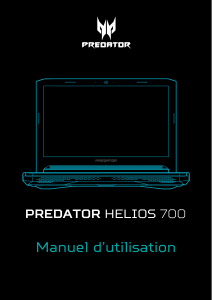 Mode d’emploi Acer Predator PH717-71 Ordinateur portable