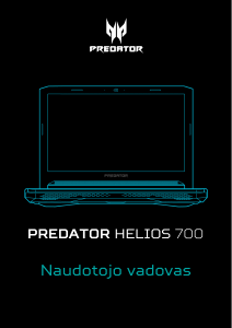 Vadovas Acer Predator PH717-71 Nešiojamasis kompiuteris