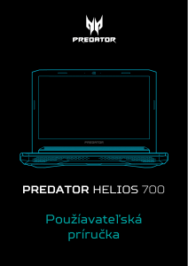 Návod Acer Predator PH717-71 Laptop