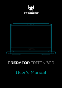 Handleiding Acer Predator PT315-51 Laptop