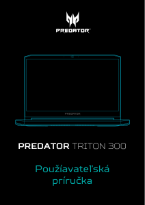 Návod Acer Predator PT315-51 Laptop