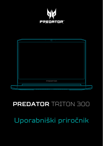 Priročnik Acer Predator PT315-51 Prenosni računalnik