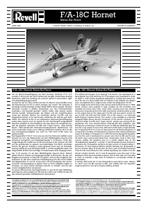 Brugsanvisning Revell set 04874 Airplanes F/A-18C Hornet Swiss Air Force