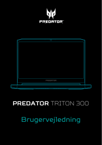 Brugsanvisning Acer Predator PT315-51 Bærbar computer