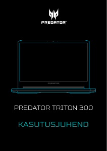 Kasutusjuhend Acer Predator PT315-52 Sülearvuti