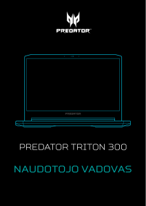 Vadovas Acer Predator PT315-52 Nešiojamasis kompiuteris