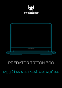 Návod Acer Predator PT315-52 Laptop