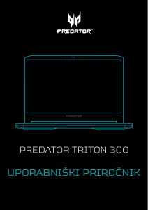 Priročnik Acer Predator PT315-52 Prenosni računalnik