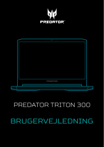 Brugsanvisning Acer Predator PT315-52 Bærbar computer