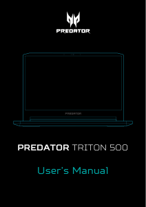 Handleiding Acer Predator PT515-51 Laptop