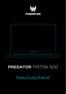 Kasutusjuhend Acer Predator PT515-51 Sülearvuti