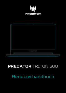 Bedienungsanleitung Acer Predator PT515-51 Notebook