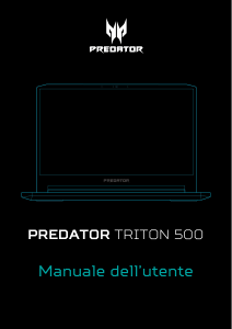 Manuale Acer Predator PT515-51 Notebook