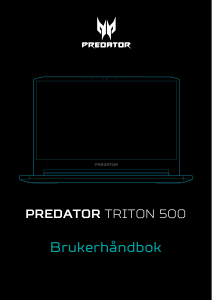 Bruksanvisning Acer Predator PT515-51 Laptop
