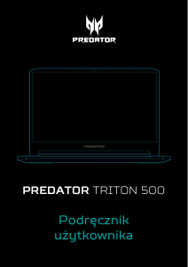 Instrukcja Acer Predator PT515-51 Komputer przenośny