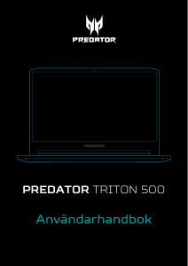 Bruksanvisning Acer Predator PT515-51 Bärbar dator
